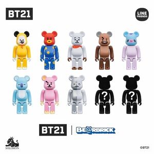 BT21 BE@RBRICK SERIES BY BTS X LINE FRIENDS X MEDICOM - PRE-OWNED